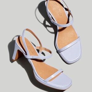 Madewell The Cherelle Slingback Heeled Sandal - Purple